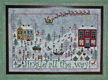 Jingle All The Way Cross Stitch Pattern by Praiseworthy Stitches
