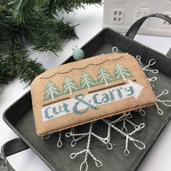 Cut & Carry (White Christmas 2) Cross Stitch Pattern by Hands On Design