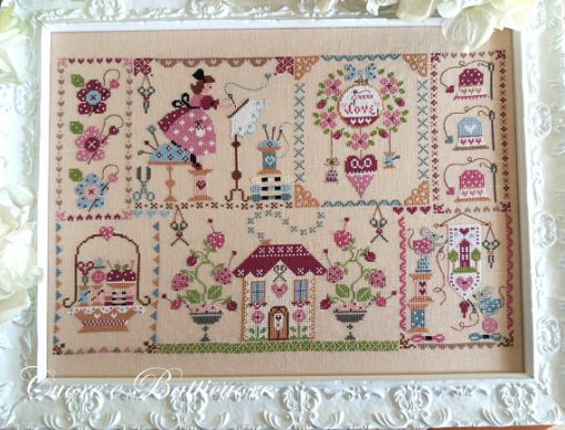 Stitching in Quilt Cross Stitch Pattern by Cuore E Batticuore