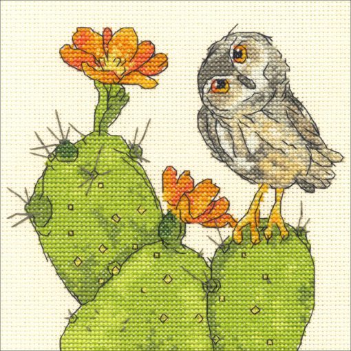 Dimensions Counted Cross Stitch Kit 6"X6" Prickly Owl