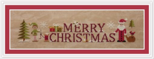 Simply Merry Christmas Cross Stitch Pattern by Jardin Prive'