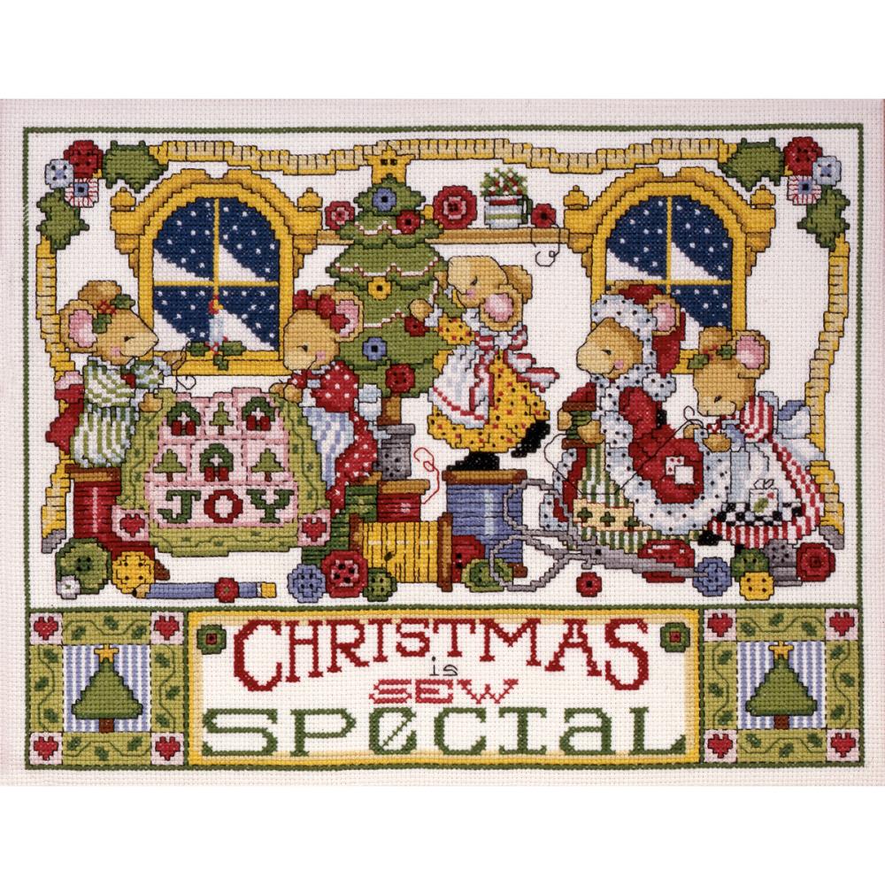 Christmas Is Sew Special Cross Stitch Kit by Design Works - 14 count