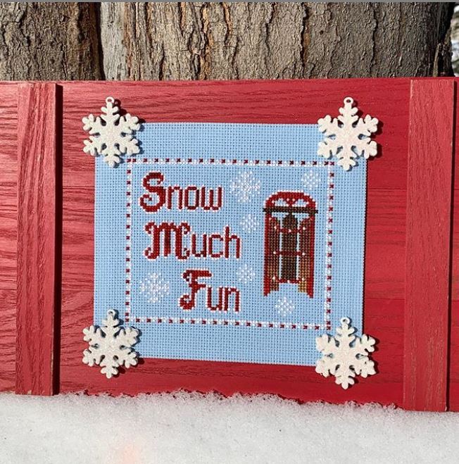 Snow Much Fun Cross Stitch Pattern by Pickle Barrel Designs
