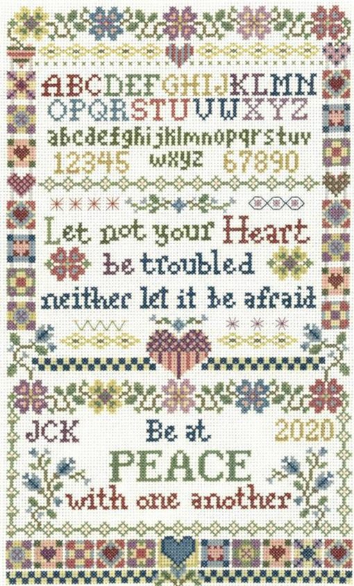 Imaginating Cross Stitch Pattern Let Not Your Heart