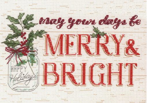 Merry & Bright Cross Stitch Kit by Dimensions