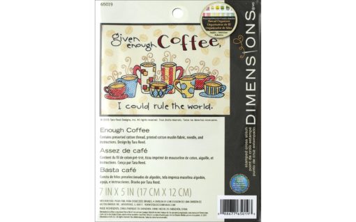 Enough Coffee Cross Stitch Kit by Dimensions