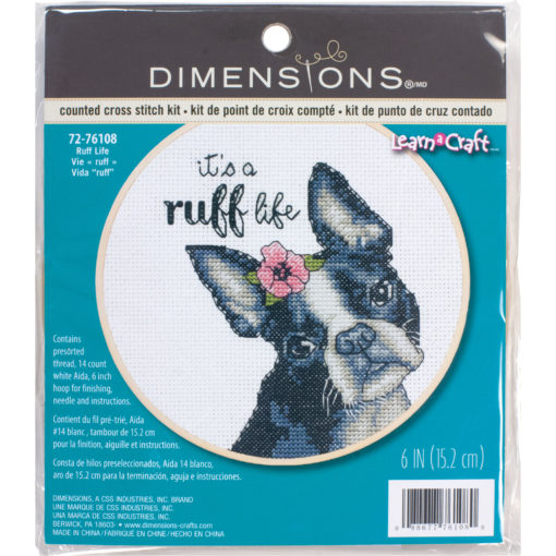 Ruff Life Cross Stitch Kit by Dimensions