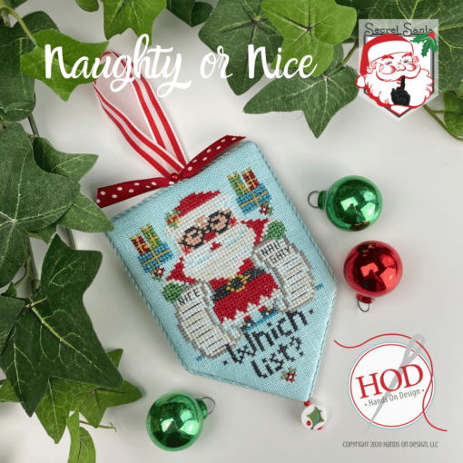 Naughty or Nice Cross Stitch Pattern by Hands in Design #6