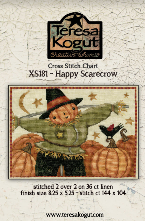 Teresa Kogut Happy Scarecrow Cross Stitch Pattern