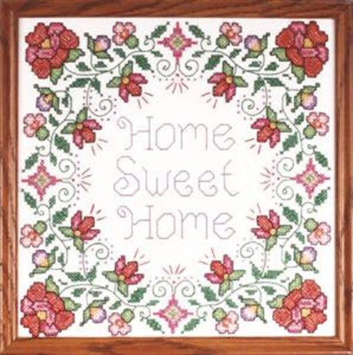 Design Works HOME SWEET HOME Stamped Cross Stitch Kit