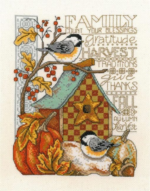 FAMILY BLESSINGS Cross Stitch KIT by Imaginating