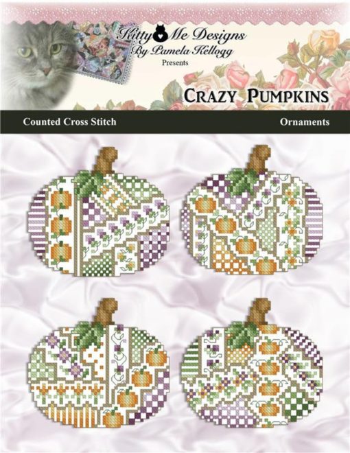Kitty & Me Designs Crazy Pumpkins Cross Stitch Pattern