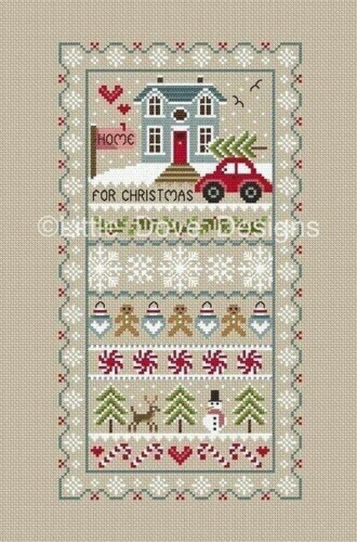 Little Dove Designs ~ HOME FOR CHRISTMAS Cross Stitch Pattern