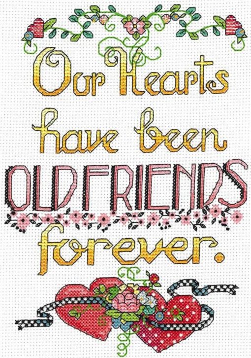 OLD FRIENDS FOREVER Cross Stitch Kit by Imaginating