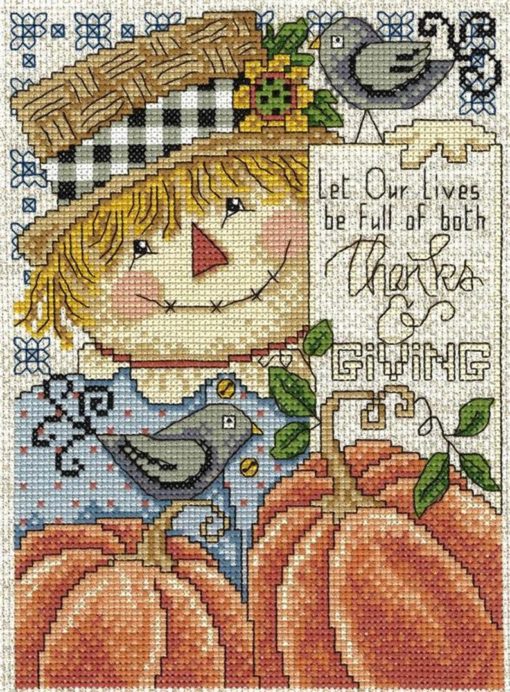 Imaginating FULL Of THANKS & GIVING Cross Stitch Pattern