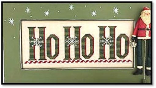 Kay's Frames & Designs HO HO HO (with 3 crystals) Cross Stitch Pattern