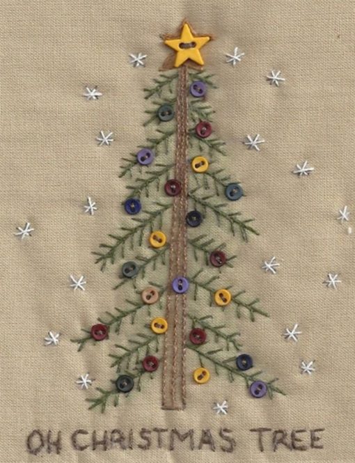 Chickadee Hollow Designs OH CHRISTMAS TREE Hand Embroidery Pattern