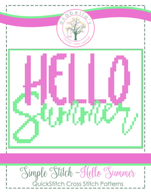 Hello Summer Cross Stitch Pattern