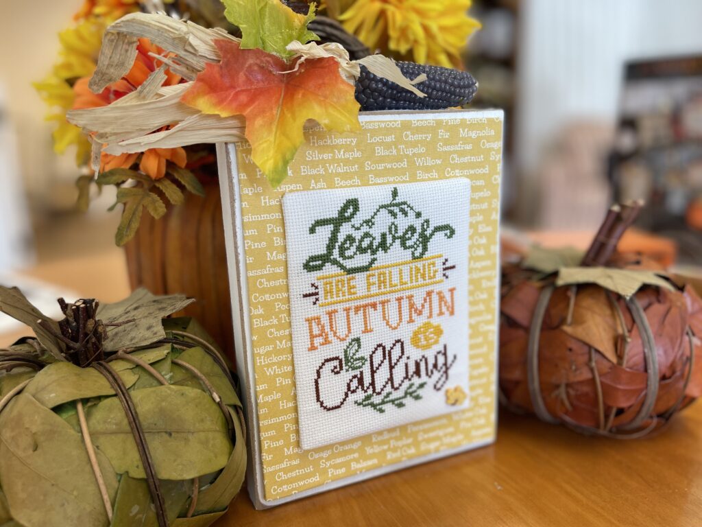 Anabella's Leaves Are Falling Cross Stitch Pattern