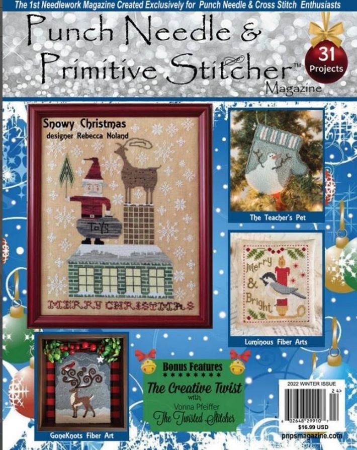 CHRISTMAS 2022 Punch Needle & Primitive Stitcher Magazine