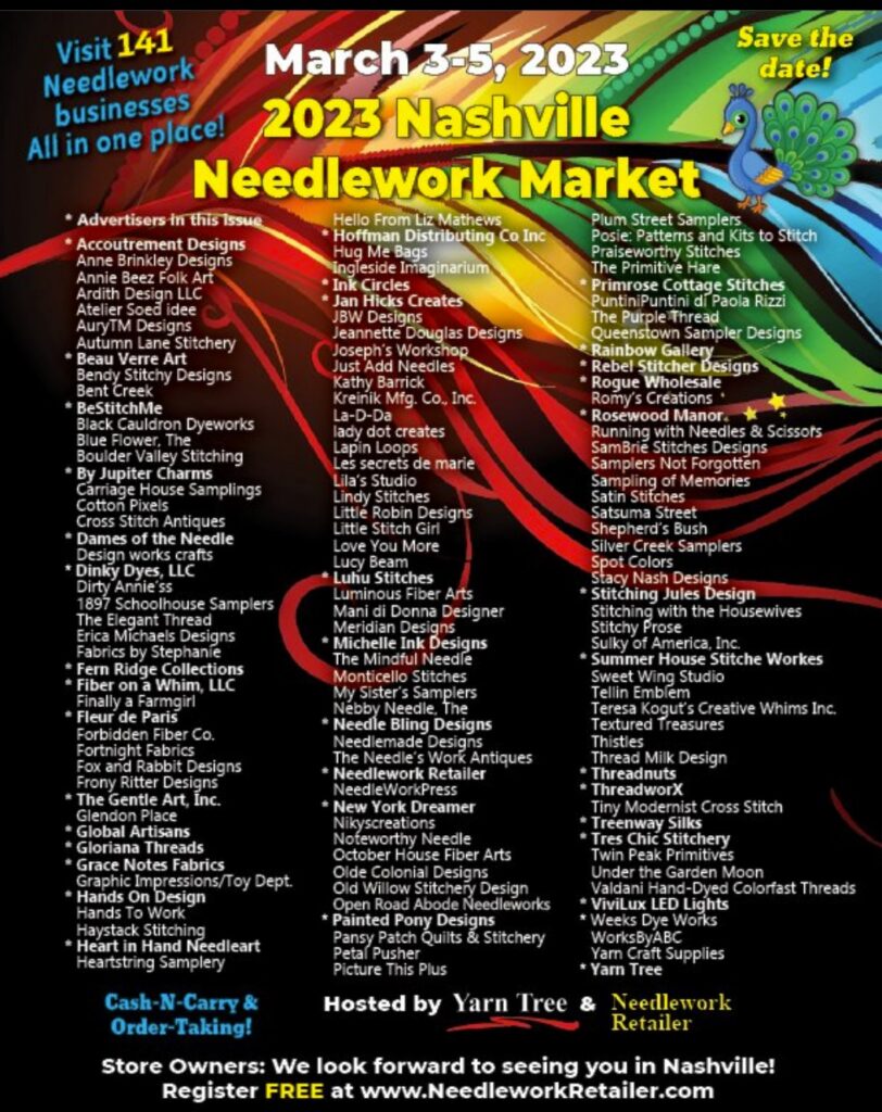 2023 Nashville Needlework Market Designers