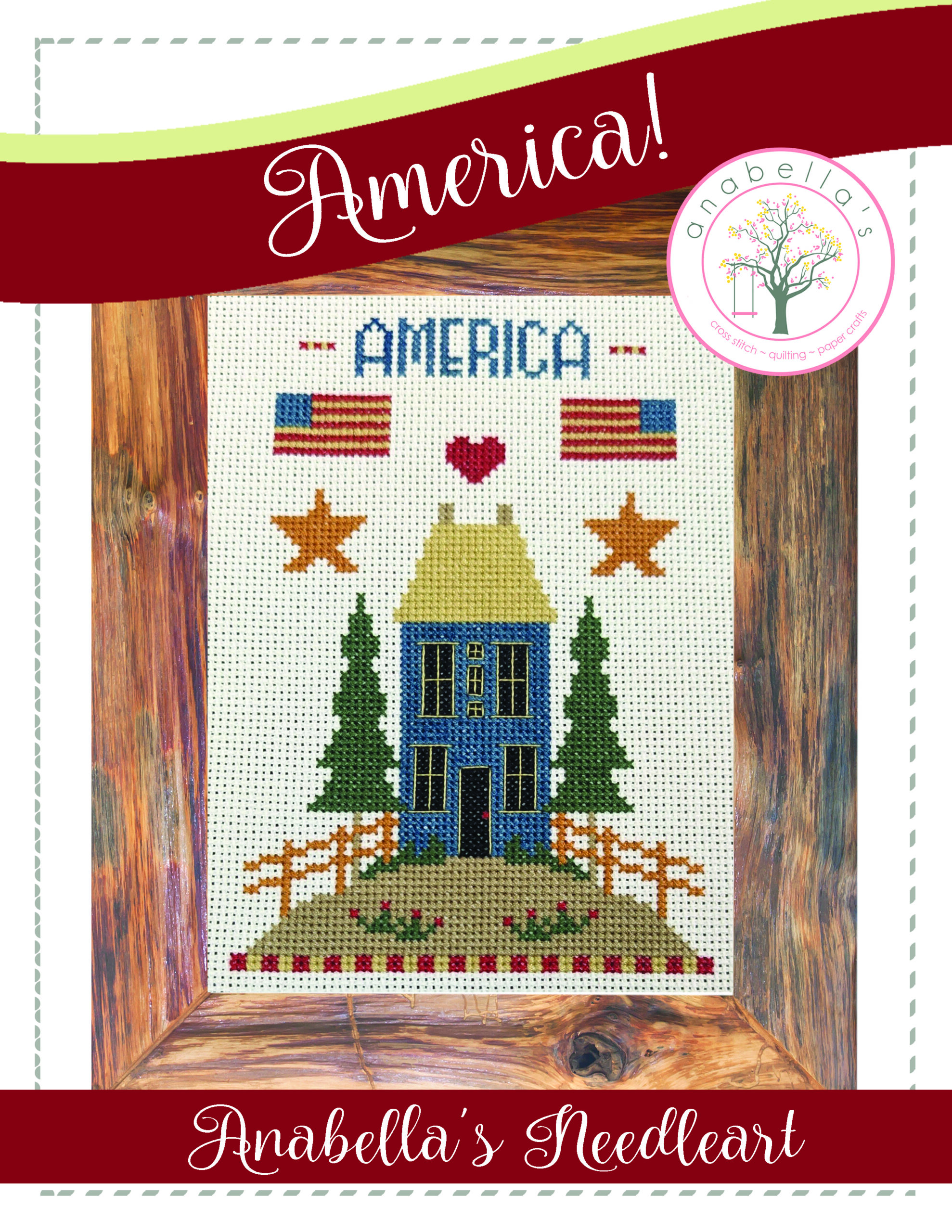 America Cross Stitch Chart