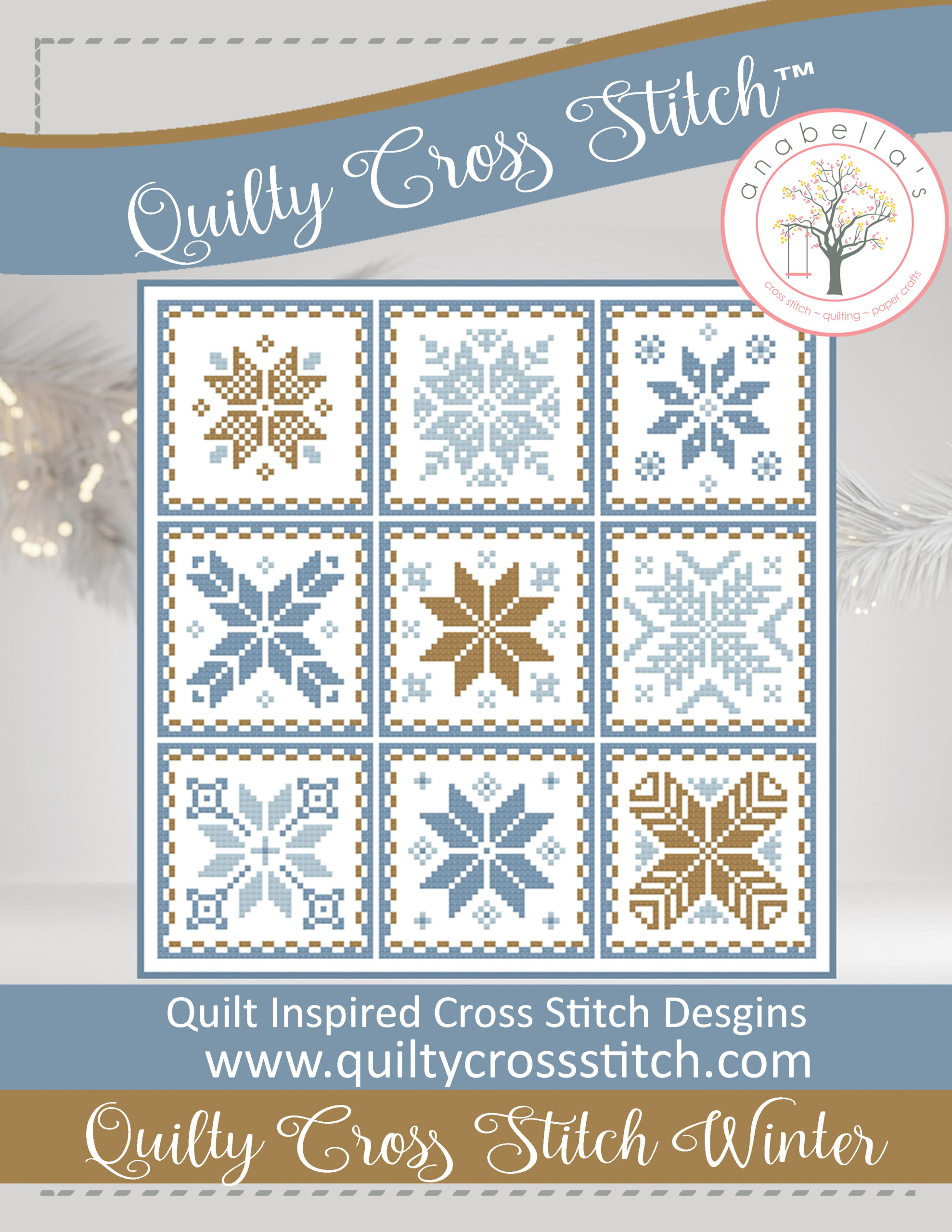 Quilty Cross Stitch ~ Winter by Anabella's Needleart