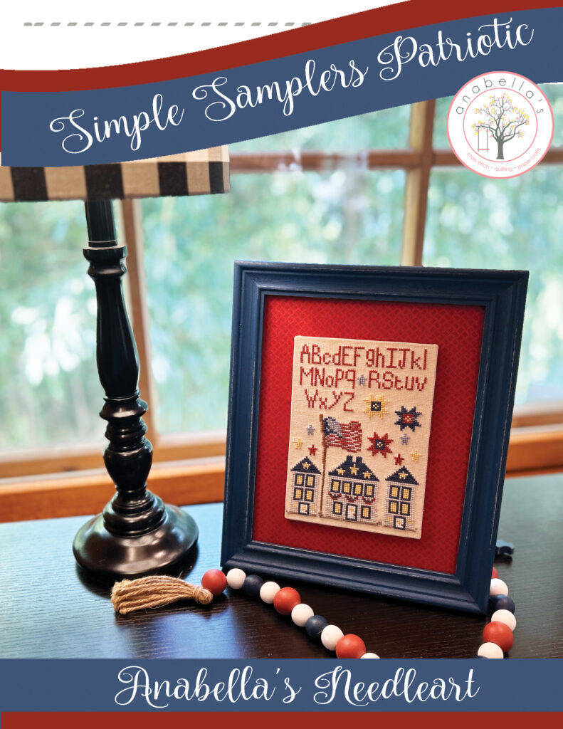 Simple Samplers Patriotic Cross Stitch Pattern by Anabella's Needleart