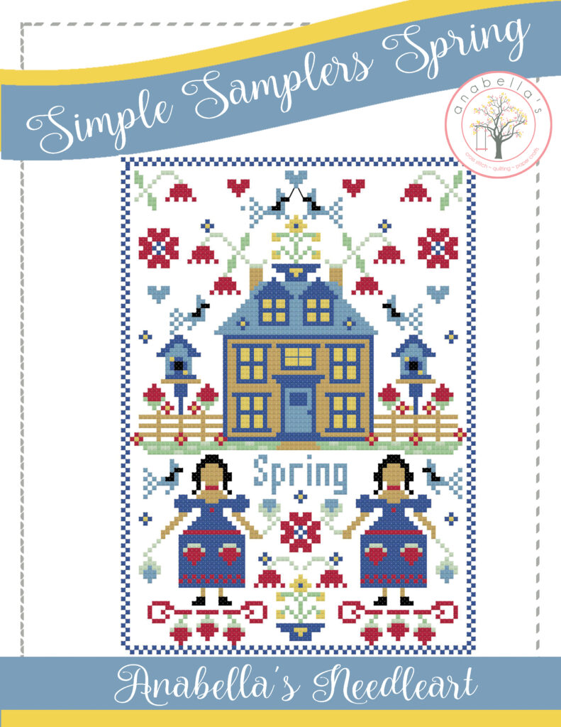 Simple Samplers Spring Cross Stitch Pattern by Anabella's Needleart ~ Spring Cross Stitch