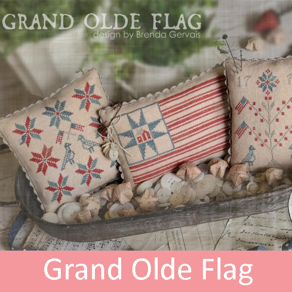 Grand Olde Flag Cross Stitch Pattern by Brenda Gervais ~ With Thy Needle & Thread