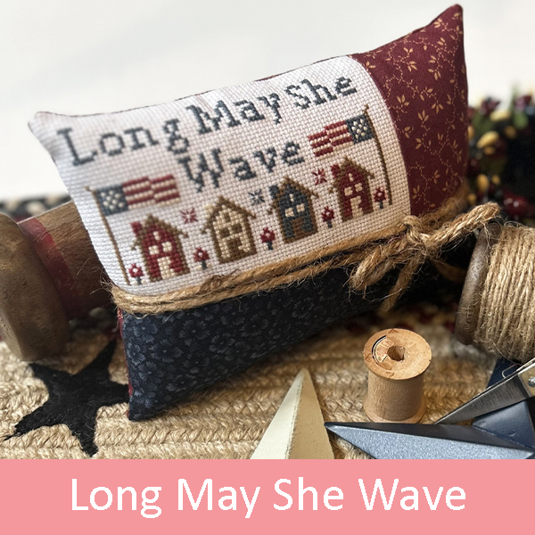 Long May She Wave Cross Stitch Chart