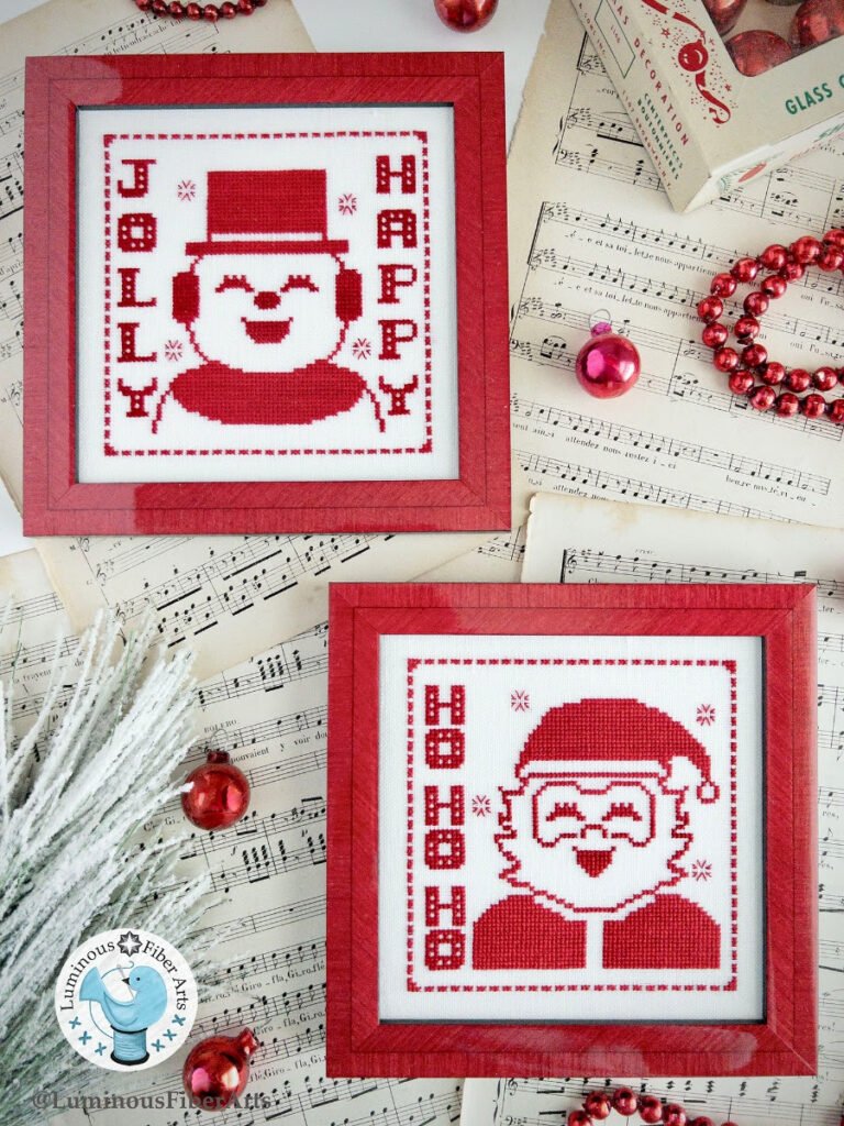 Luminous Fiber Arts A Vintage Little Christmas Cross Stitch Chart - 2025 Nashville Needlework Market