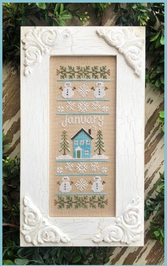 SAMPLER of the MONTH JANUARY by Country Cottage Needleworks
