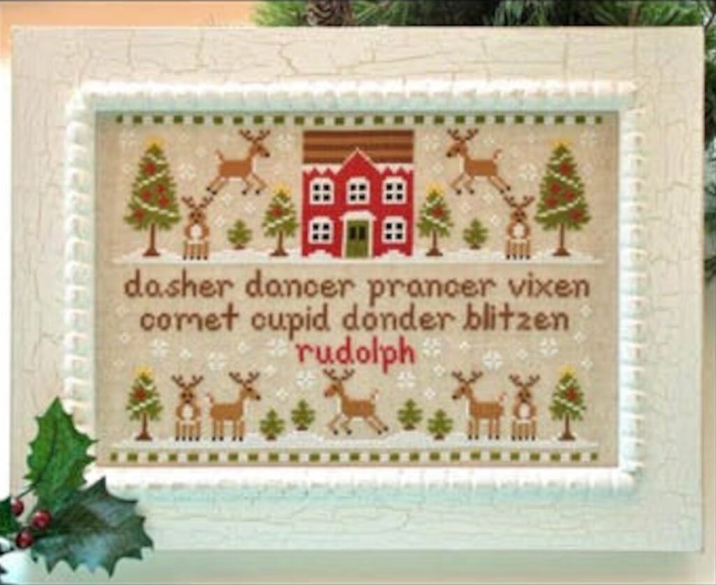 REINDEER GAMES Cross Stitch Pattern by Country Cottage Needleworks