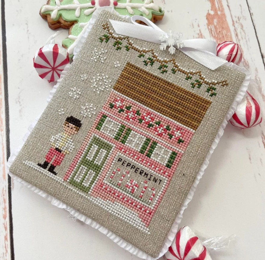 NUTCRACKER VILLAGE #4 RUSSIAN Peppermint Shop Cross Stitch Pattern by Country Cottage Needleworks
