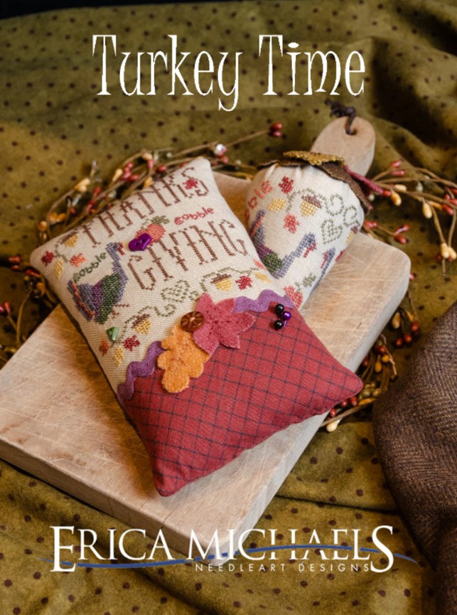 Turkey Time Cross Stitch Pattern by Erica Michaels
