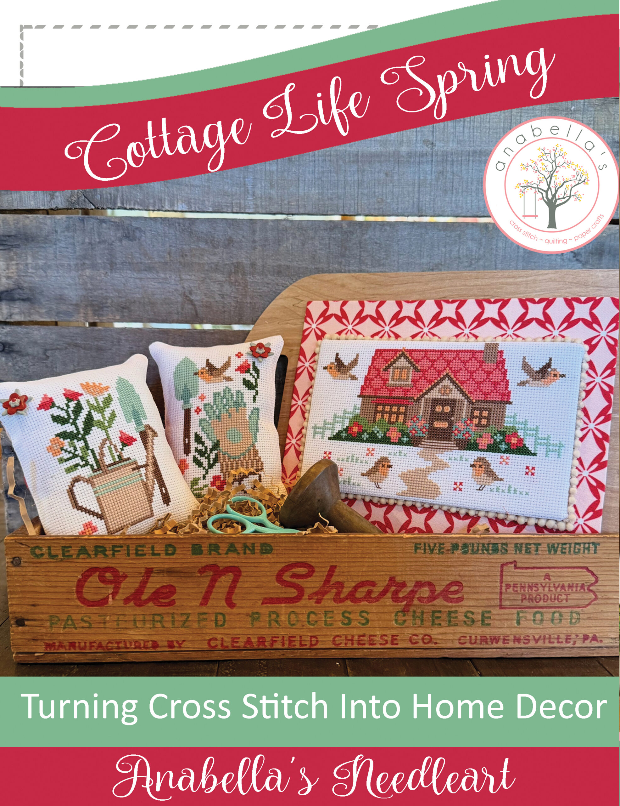 Cottage Life Spring Cross Stitch Booklet by Anabella's Needleart