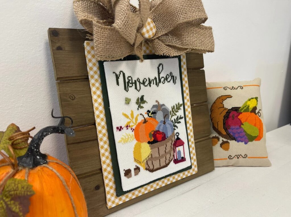 PDF Memorable Months NOVEMBER Cross Stitch Pattern by Anabella's Needleart