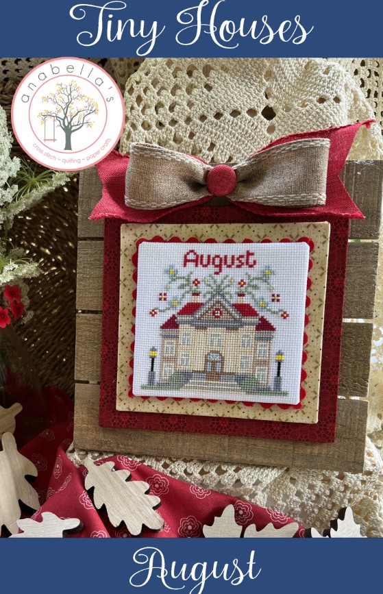 TINY HOUSES August Cross Stitch Pattern by Anabella's Needleart