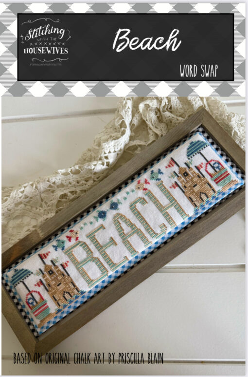 Stitching With The Housewives Beach Word Swap Cross Stitch Chart