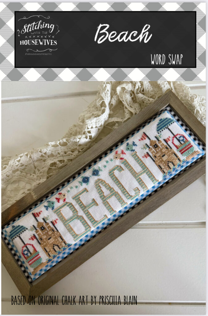 Stitching With The Housewives Beach Word Swap Cross Stitch Chart