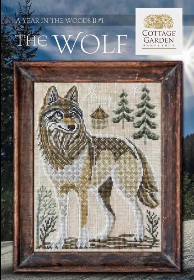 Cottage Garden Samplings A Year In The Woods II THE WOLF #1 Cross Stitch Pattern