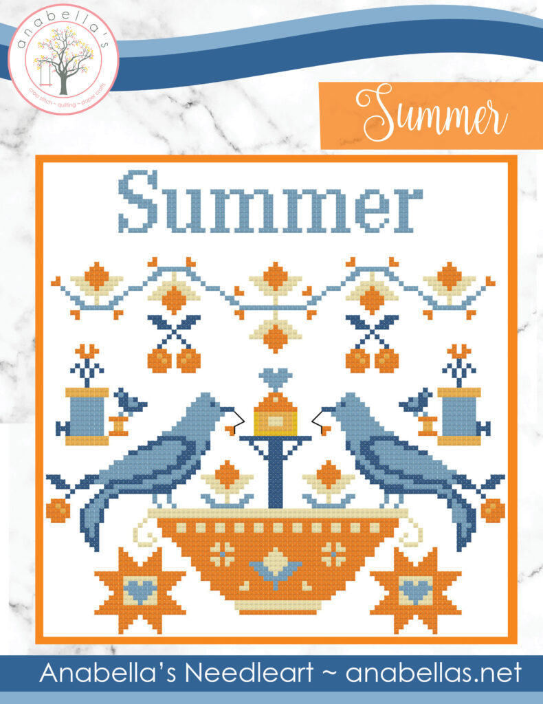 Summer Cross Stitch Pattern by Anabella's Needleart