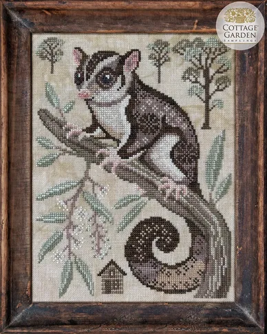 Cottage Garden Samplings A Year In The Woods II THE SUGAR GLIDER #2 Cross Stitch Pattern