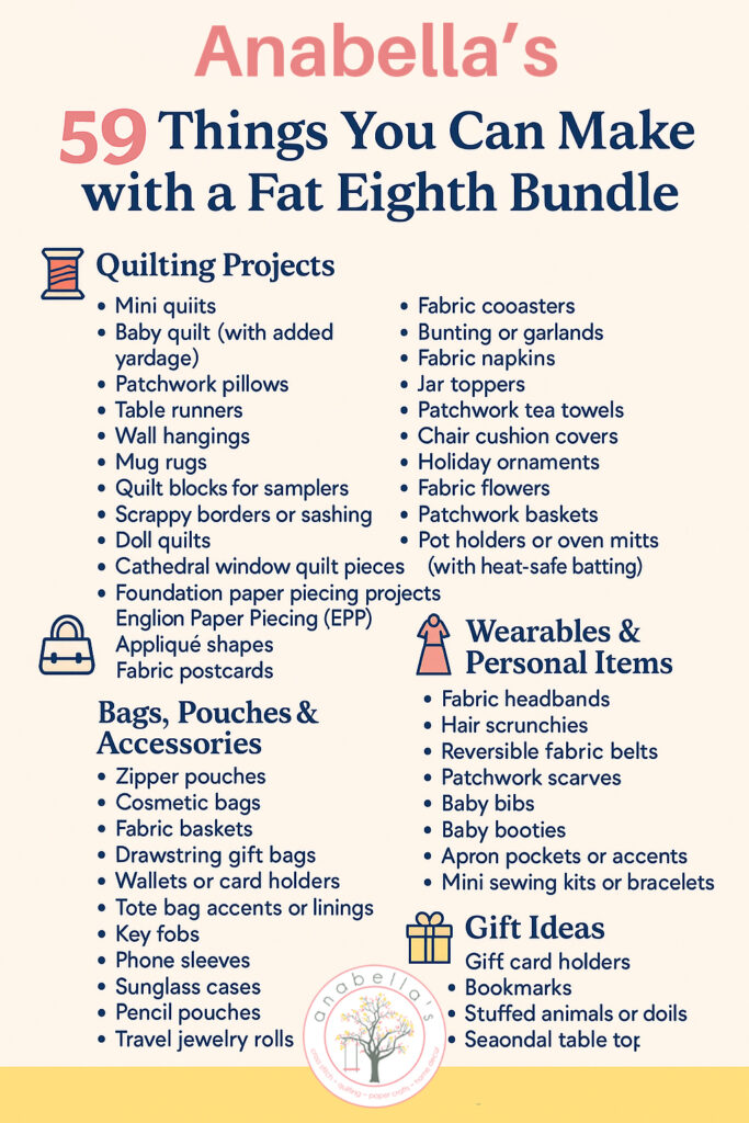 59 Things You Can Make with a Fat Eighth Bundle