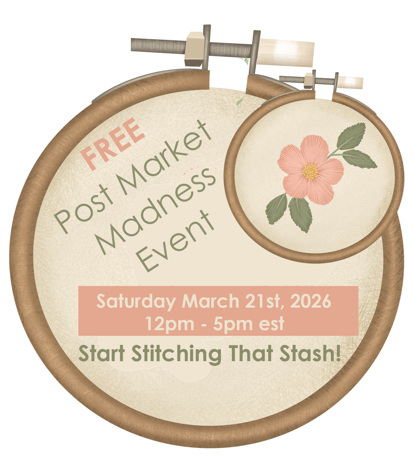 Post Market Madness Event! Come and Stitch Your Stash!