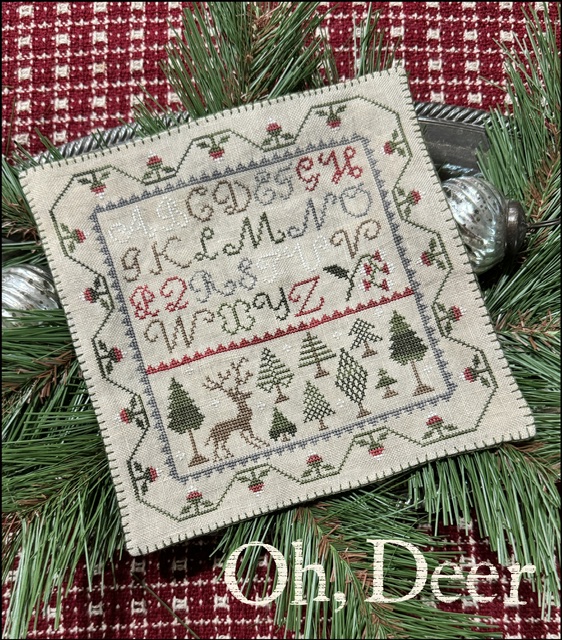 Oh Deer Cross Stitch Pattern by The Scarlett House 