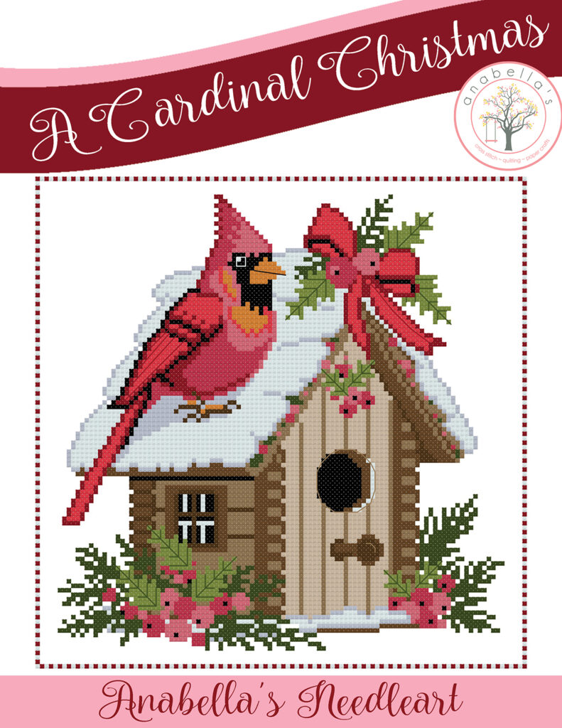 A Cardinal Christmas Cross Stitch Chart at Anabella's Online Cross Stitch Store