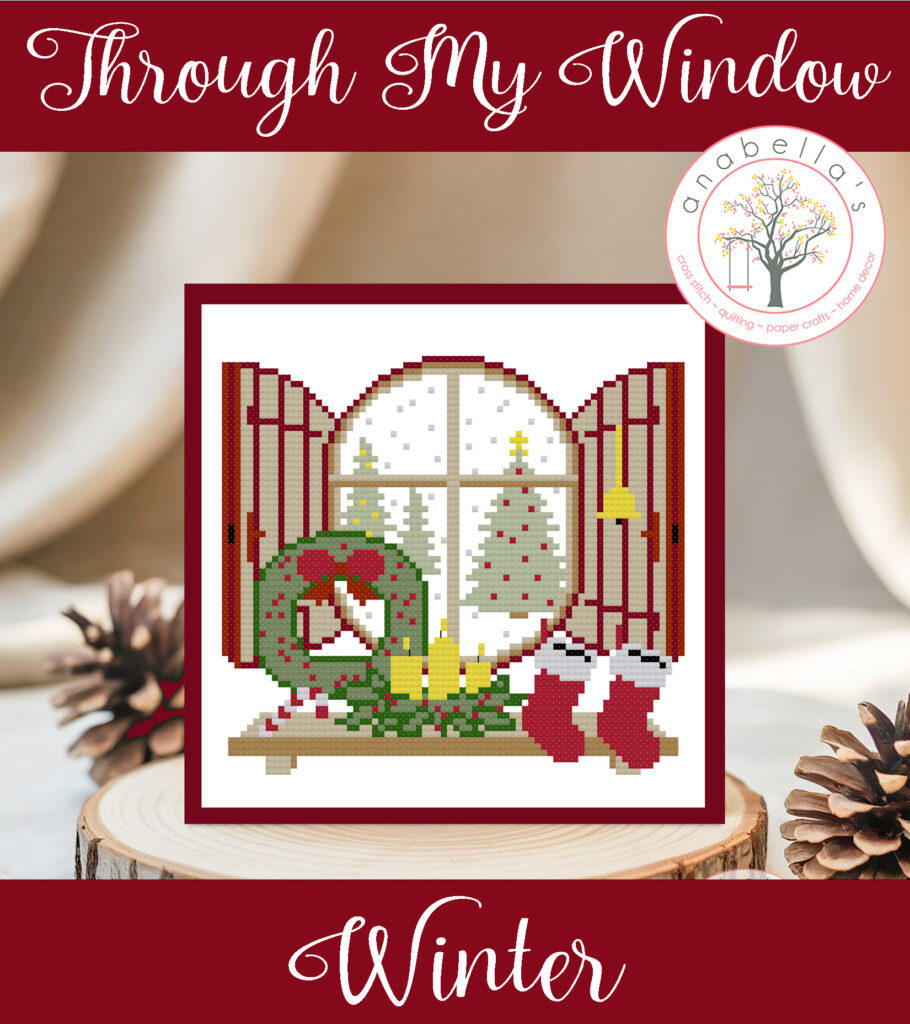 Through My Window Winter Cross Stitch Pattern