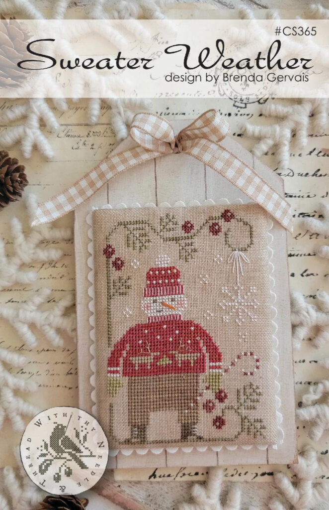 Sweater Weather Cross Stitch Pattern by Brenda Gervais